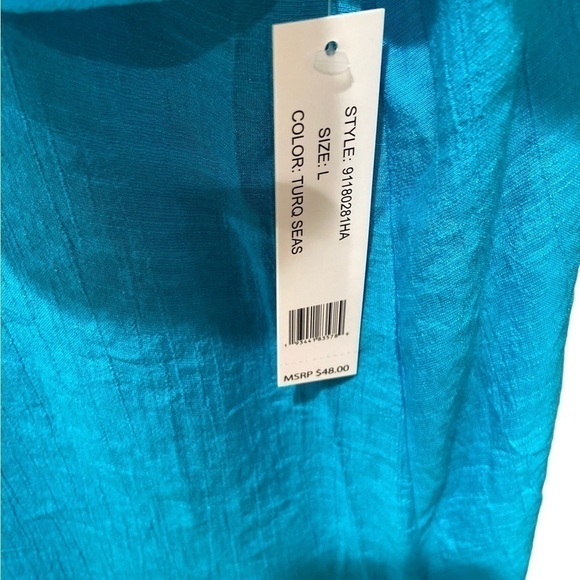 COUNTERPARTS Turquoise Top Size Large - Picture 12 of 12